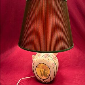 Unique Handmade 3-D Ceramic Fish Table lamp vintage W/ Night Light Dry Aquarium!